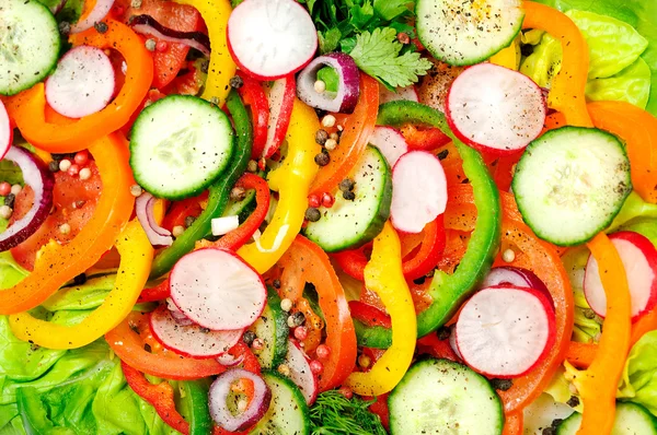 Plate with salad — Stock Photo, Image