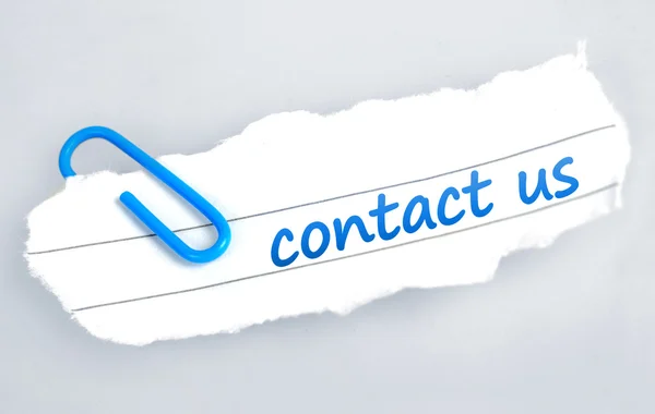 Contact us word — Stock Photo, Image