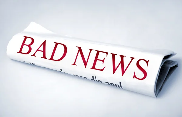 Bad news word — Stock Photo, Image