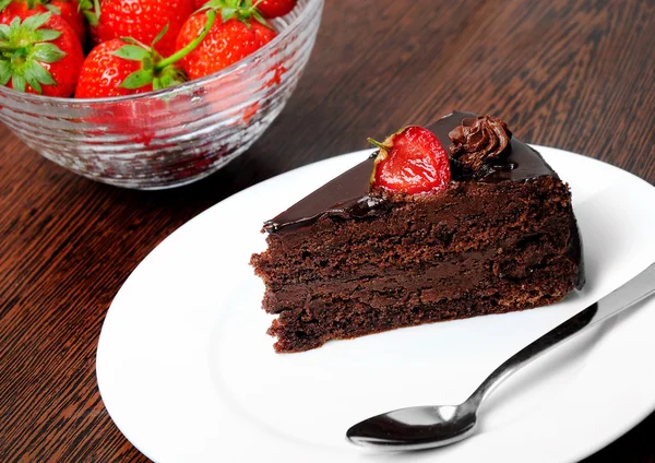Торт з шоколадом — стокове фото