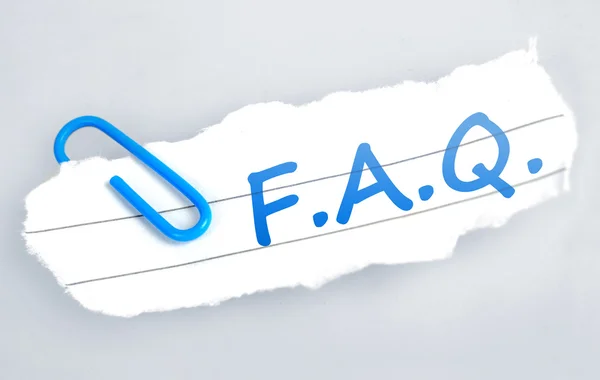 F.A.Q word — Stock Photo, Image