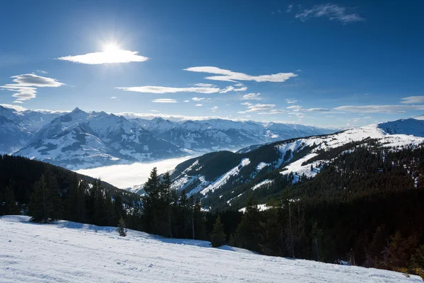 Winter in Zell Am See resort — Stock Photo, Image