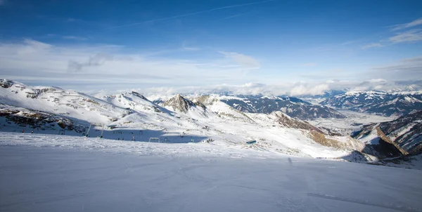 Ski slopes in Kaprun resort — Stock Photo, Image