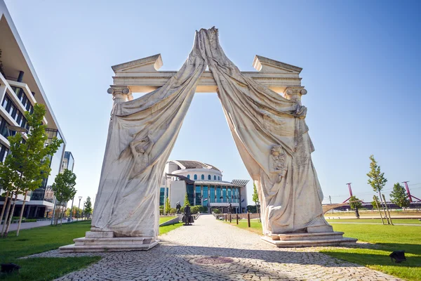 Arch Entrance to Budapest National Theater — Stock Photo, Image