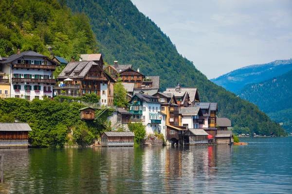 Hallstatt köyünün görünümü — Stok fotoğraf