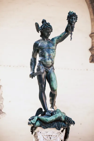 Perseus holding head of Medusa — Stock Photo, Image