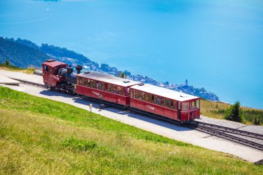 schafberg zirveye gelecek buhar trainn demiryolu taşıma 