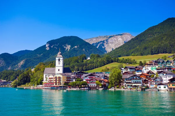 Utsikt över st. wolfgang kapell — Stockfoto