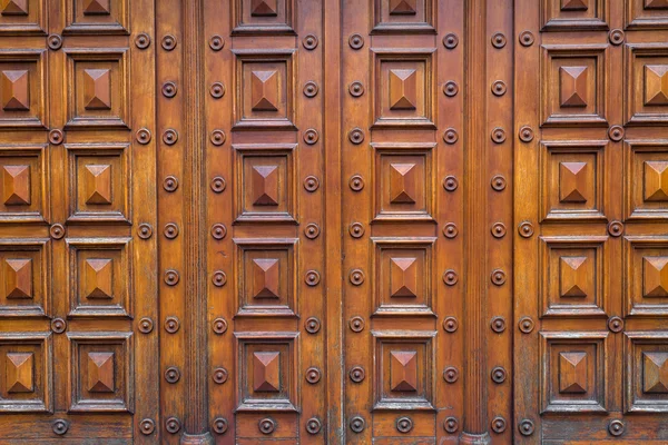 Dettaglio di una porta in legno — Foto Stock