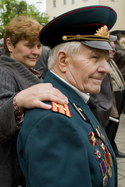 Ukrajinská veteráni z Velké vlastenecké války — Stock fotografie