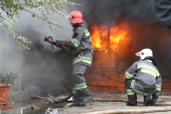 Brandkåren i aktion — Stockfoto