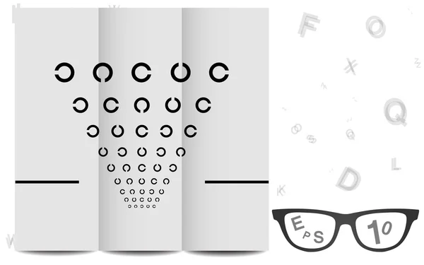 Carta ocular — Vector de stock