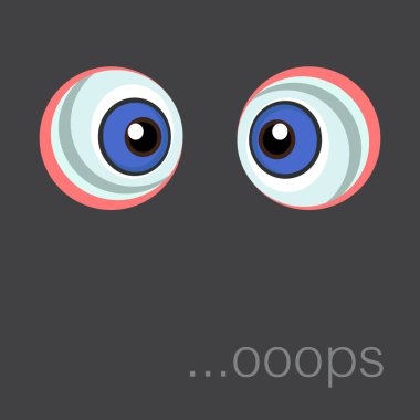 arka plan ile karikatür eyes. EPS 10