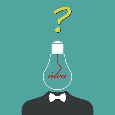 yaratıcı bir fikir. vektör