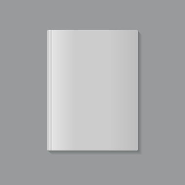 kitap kapağı beyaz versiyonu boş, vektör