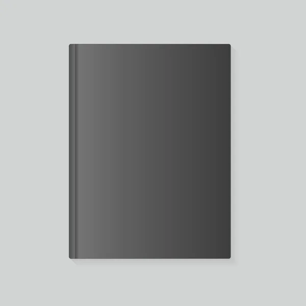 Portada del libro en blanco en variante oscura, vector — Archivo Imágenes Vectoriales