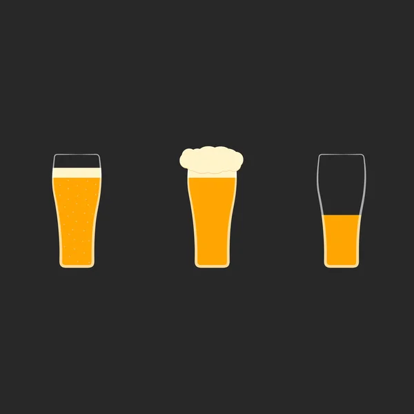 Glas Bier — Stockvektor