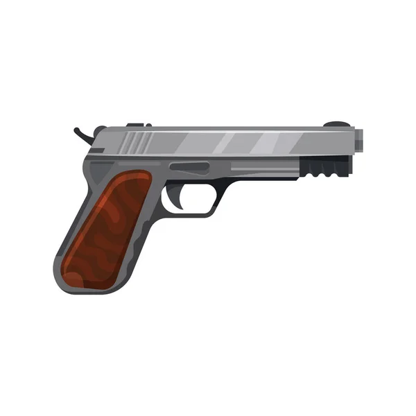 Ícone ou clipart do vetor da arma ou da pistola. — Vetor de Stock
