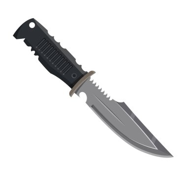 Balta bıçağı ya da savaş dirk, vektör simgesi