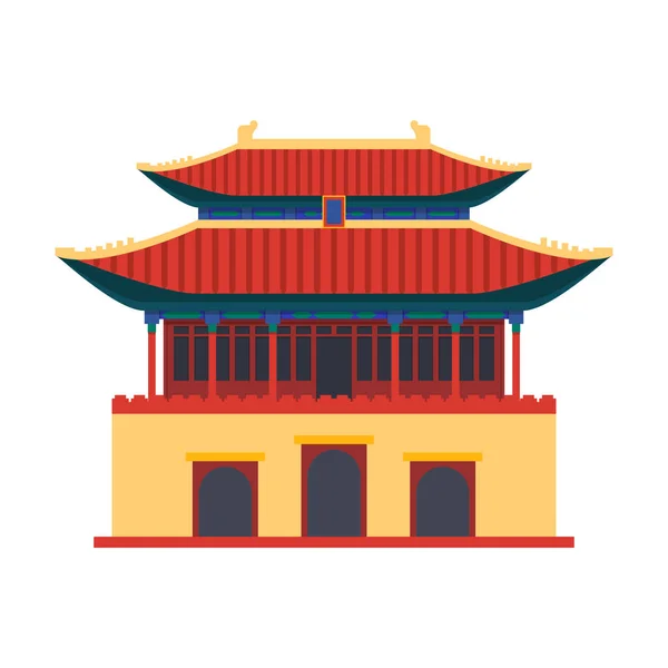 Palais impérial ou résidence, icône vectorielle, clipart — Image vectorielle