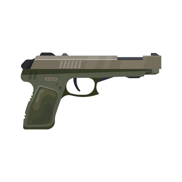Revolver Magnum oder Colt Handfeuerwaffe, Vektor-Symbol — Stockvektor