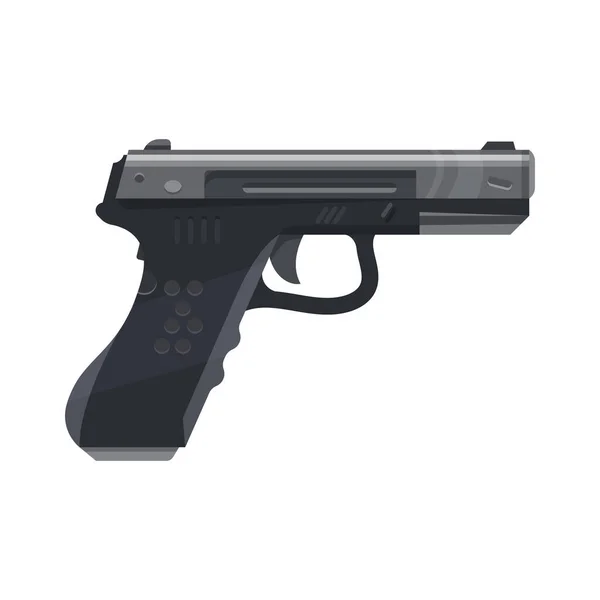 Moderne Pistole oder Handfeuerwaffe, Ikone oder Cliparts. — Stockvektor