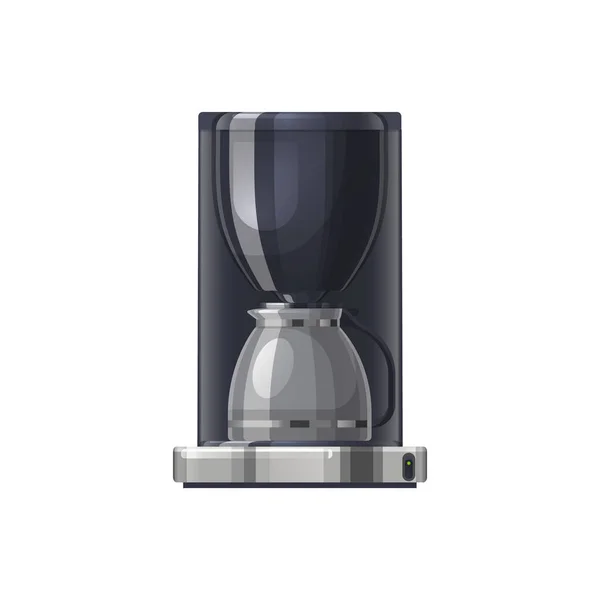 Filter Coffee Machine Vector Icon Clipart Template Kitchen Appliance Brewing — Διανυσματικό Αρχείο