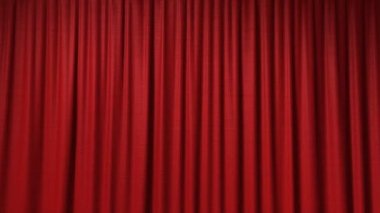 açılış ve kapanış kırmızı perde
