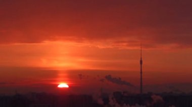Moskova timelapsed sunrise