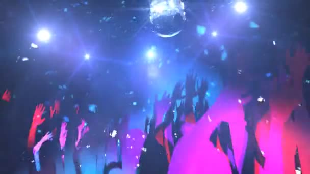 Discoteca, Dança . — Vídeo de Stock