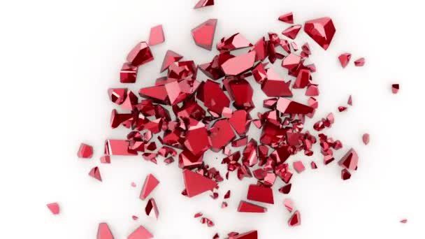 Σπασμένη καρδιά, 3d animation — Αρχείο Βίντεο