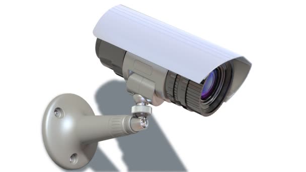 Câmera de vigilância — Vídeo de Stock