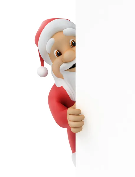 Babbo Natale sembra fuori carta — Foto Stock