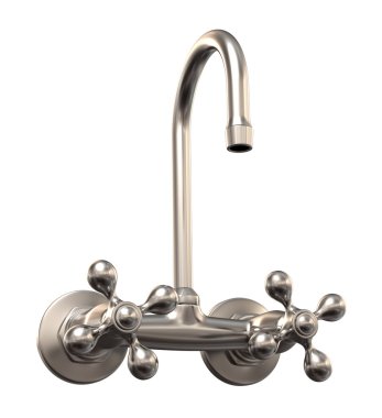 musluk, izole üzerinde beyaz, iş yolu