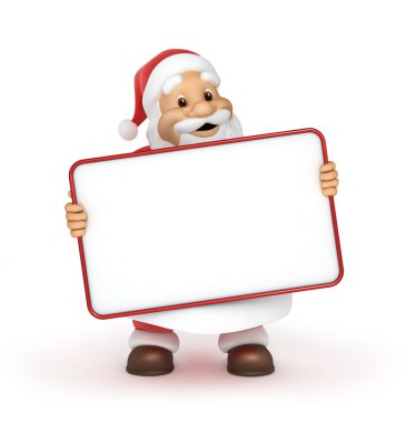 Noel Baba ile bir boş Pano