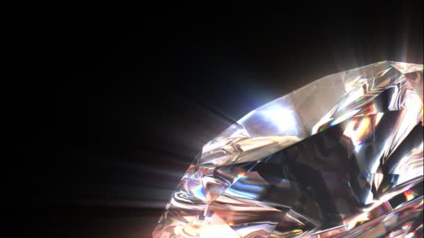 Vackra diamant, alla delar är loop-kan — Stockvideo