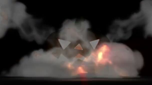 Cadılar Bayramı, kabak içinde patlama — Stok video
