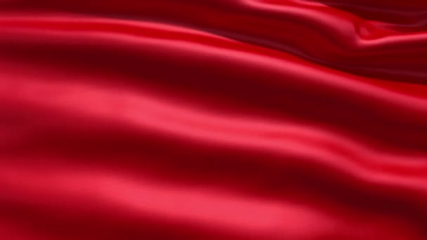 Fond de tissu rouge ondulant lentement, animation 3D en boucle sans couture 