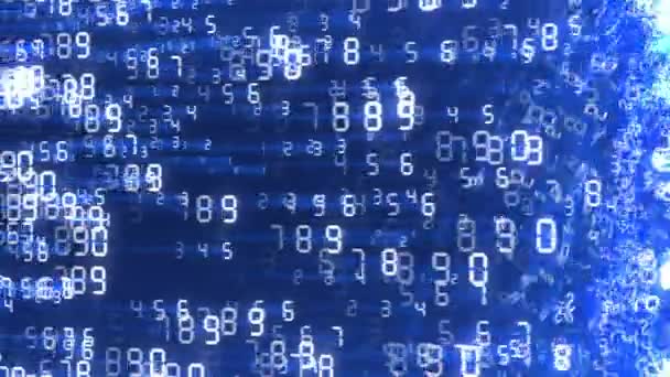 Numéros tombants, fond en boucle sans soudure 