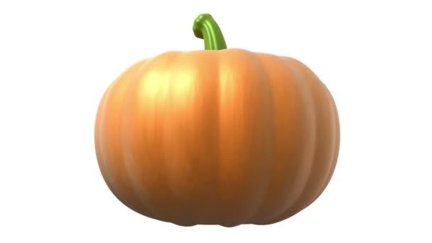 Halloween pumpa, loop-kunna 3d-animering — Stockvideo