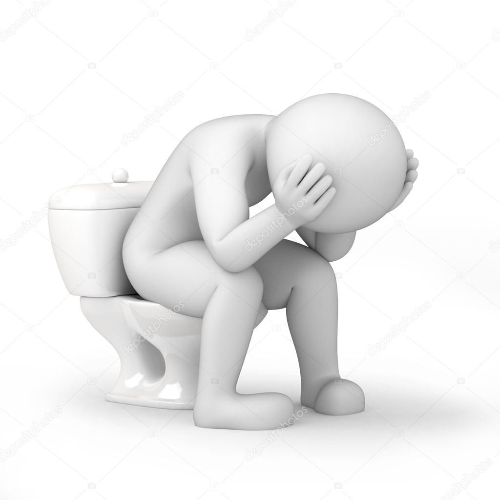 Man in toilet