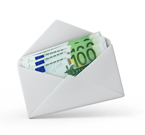 Money in an envelope — Stock Photo, Image