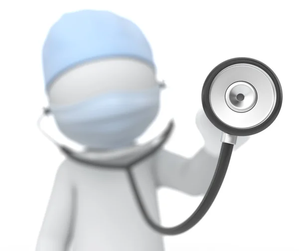 Lekarz ze stetoskopem — Zdjęcie stockowe