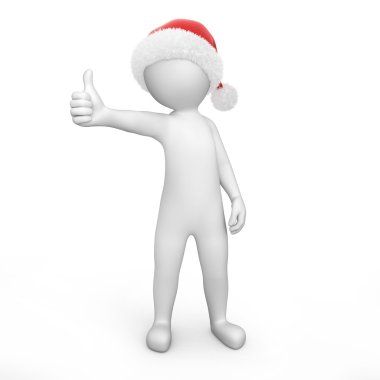 başparmak ile Santa