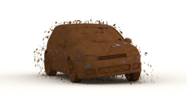 rychlé mytí aut, 3d animace