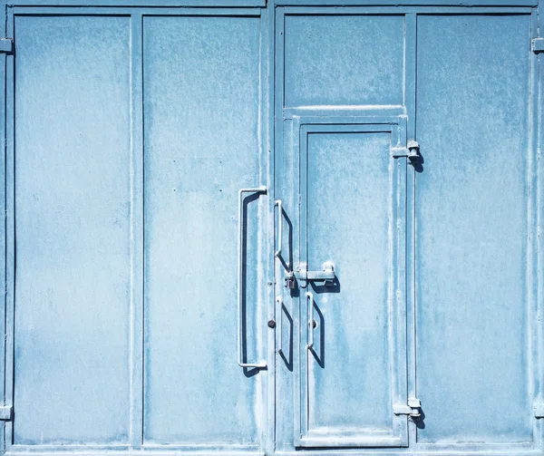 Blauwe deuren — Stockfoto