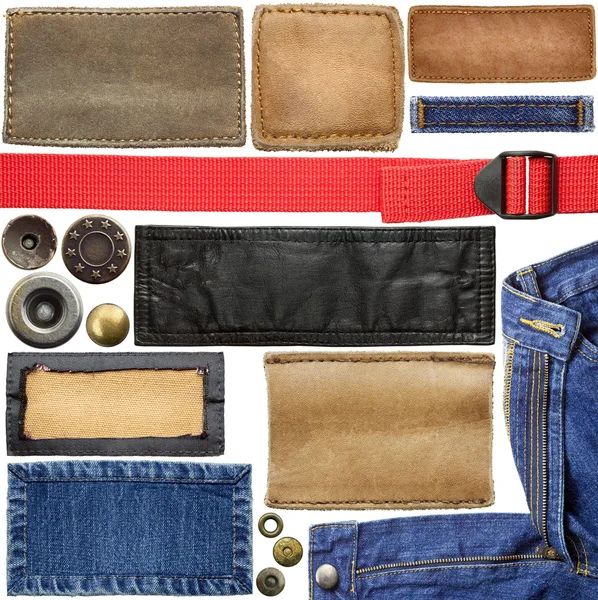 Jeans labels — Stock Photo, Image