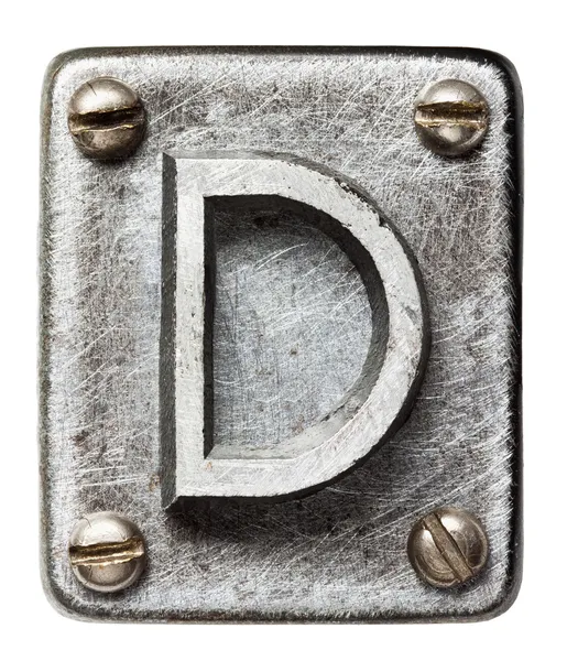 Metal letter — Stock Photo, Image