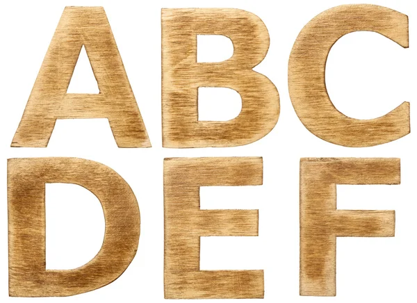 Wooden alphabet — Stock Photo, Image