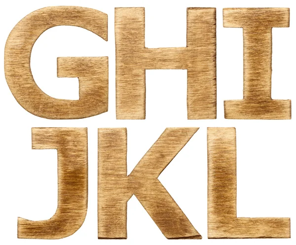 Wooden alphabet — Stock Photo, Image